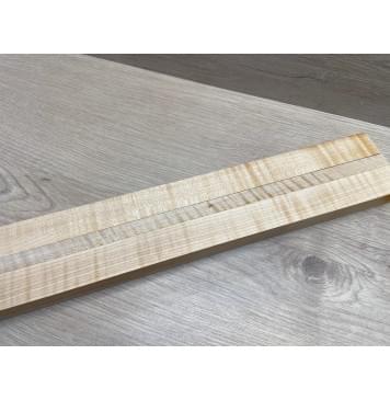 Клён Белый Явор, Волнистый заготовка грифа для безголовой гитары Радиал АА Волна АА 26х(29-13.5-29)х618 мм, из 3х частей-16