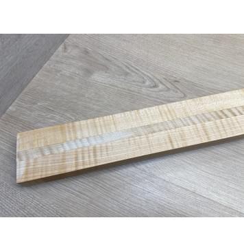 Клён Белый Явор, Волнистый заготовка грифа для безголовой гитары Радиал АА Волна АА 26х(29-13.5-29)х618 мм, из 3х частей-17