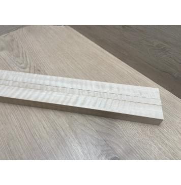 Клён Белый Явор, Волнистый заготовка грифа для безголовой гитары Радиал АА Волна ААА 24.5х(29-13-29)х615 мм, из 3х частей-3