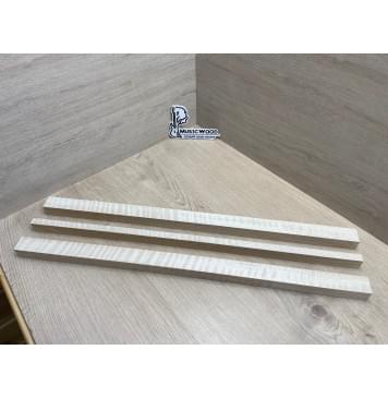 Клён Белый Явор, Волнистый заготовка грифа для безголовой гитары Радиал АА Волна ААА 24.5х(29-13-29)х615 мм, из 3х частей-8