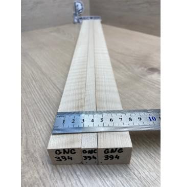 Клён Белый Явор, Волнистый заготовка грифа для безголовой гитары Радиал АА Волна ААА 24.5х(29-13-29)х615 мм, из 3х частей-6