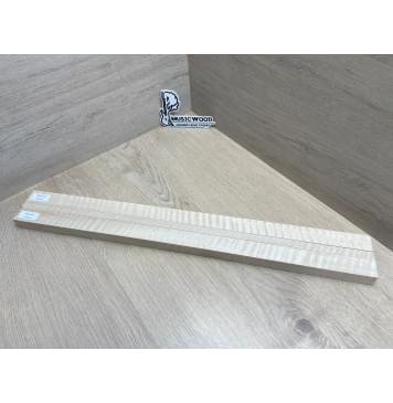 Клён Белый Явор, Волнистый заготовка грифа для безголовой гитары Радиал АА Волна ААА 24.5х(29-13-29)х615 мм, из 3х частей-16