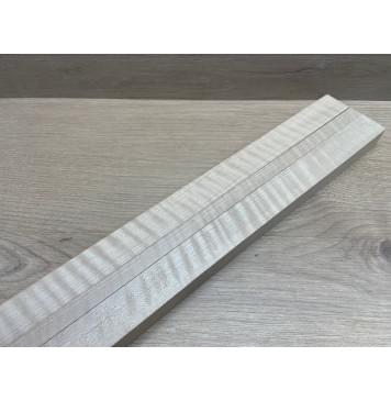 Клён Белый Явор, Волнистый заготовка грифа для безголовой гитары Радиал АА Волна ААА 24.5х(29-13-29)х615 мм, из 3х частей-15