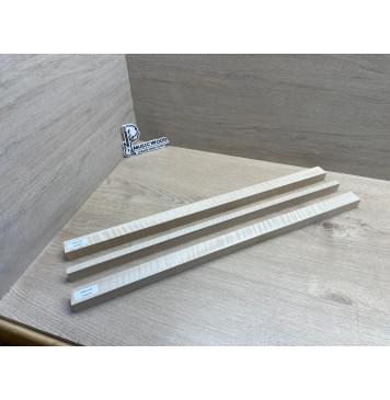 Клён Белый Явор, Волнистый заготовка грифа для безголовой гитары Радиал АА Волна ААА 24.5х(29-13-29)х615 мм, из 3х частей-14