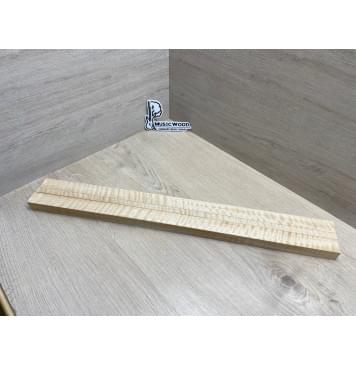 Клён Белый Явор, Волнистый заготовка грифа для безголовой гитары Радиал АА Волна ААА 24.5х(29-13-29)х615 мм, из 3х частей-19