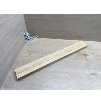 Клён Белый Явор, Волнистый заготовка грифа для безголовой гитары Радиал АА Волна ААА 24.5х(29-13-29)х615 мм, из 3х частей-0