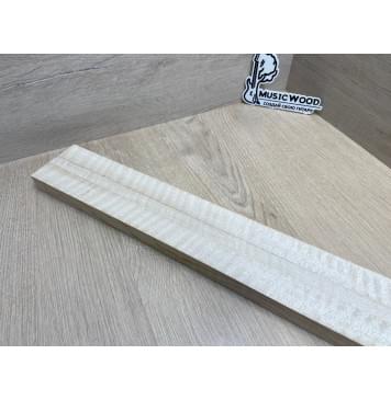 Клён Белый Явор, Волнистый заготовка грифа для безголовой гитары Радиал ААА Волна ААА 25х(29.5-14-29.5)х615 мм, из 3х частей-4