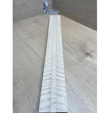 Клён Белый Явор, Волнистый заготовка грифа для безголовой гитары Радиал ААА Волна ААА 25х(29.5-14-29.5)х615 мм, из 3х частей-8