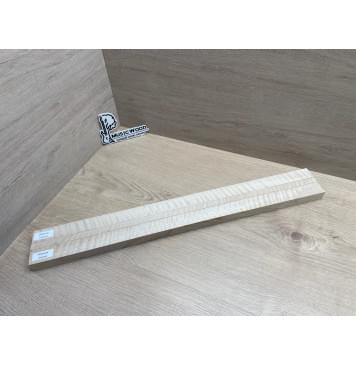 Клён Белый Явор, Волнистый заготовка грифа для безголовой гитары Радиал ААА Волна ААА 25х(29.5-14-29.5)х615 мм, из 3х частей-13