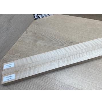 Клён Белый Явор, Волнистый заготовка грифа для безголовой гитары Радиал ААА Волна ААА 25х(29.5-14-29.5)х615 мм, из 3х частей-14