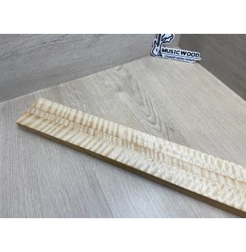 Клён Белый Явор, Волнистый заготовка грифа для безголовой гитары Радиал ААА Волна ААА 25х(29.5-14-29.5)х615 мм, из 3х частей-18