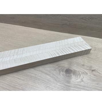 Клён Белый Явор, Волнистый заготовка грифа для безголовой гитары Радиал ААА Волна ААА 26х(27-13-27)х615 мм, из 3х частей-3