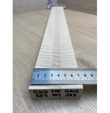 Клён Белый Явор, Волнистый заготовка грифа для безголовой гитары Радиал ААА Волна ААА 26х(27-13-27)х615 мм, из 3х частей-7