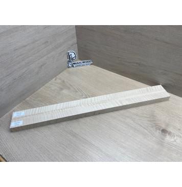 Клён Белый Явор, Волнистый заготовка грифа для безголовой гитары Радиал ААА Волна ААА 26х(27-13-27)х615 мм, из 3х частей-16