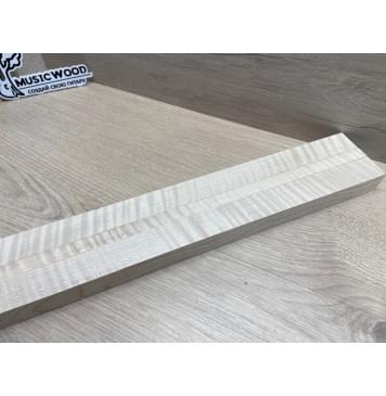 Клён Белый Явор, Волнистый заготовка грифа для безголовой гитары Радиал ААА Волна ААА 26х(27-13-27)х615 мм, из 3х частей-20