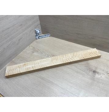 Клён Белый Явор, Волнистый заготовка грифа для безголовой гитары Радиал ААА Волна ААА 26х(27-13-27)х615 мм, из 3х частей-0