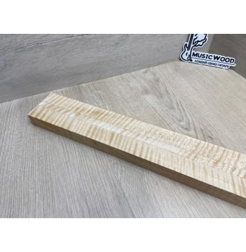 Клён Белый Явор, Волнистый заготовка грифа для безголовой гитары Радиал ААА Волна ААА 26х(27-13-27)х615 мм, из 3х частей-19