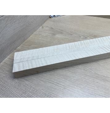 Клён Белый Явор, Волнистый заготовка грифа для безголовой гитары Радиал ААА Волна ААА 26х(27-13-27)х615 мм, из 3х частей-4