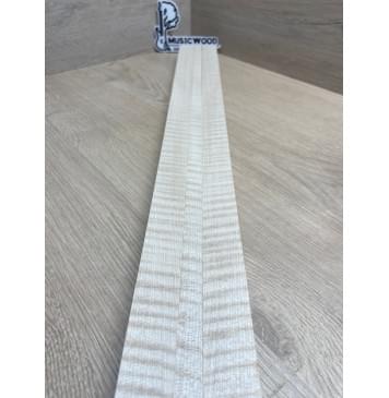 Клён Белый Явор, Волнистый заготовка грифа для безголовой гитары Радиал ААА Волна ААА 26х(27-13-27)х615 мм, из 3х частей-7