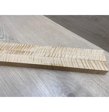 Клён Белый Явор, Волнистый заготовка грифа для безголовой гитары Радиал ААА Волна ААА 26х(27-13-27)х615 мм, из 3х частей-23