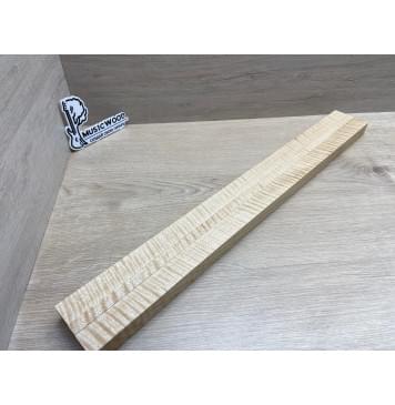 Клён Белый Явор, Волнистый заготовка грифа для безголовой гитары Радиал ААА Волна ААА 26х(27-13-27)х615 мм, из 3х частей-21