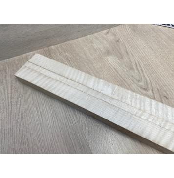 Клён Белый Явор, Волнистый заготовка грифа для безголовой гитары Радиал АА Волна ААА 25х(29-12.5-29)х625 мм, из 3х частей-3