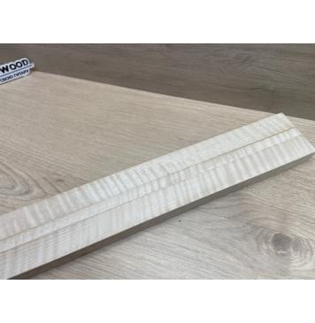 Клён Белый Явор, Волнистый заготовка грифа для безголовой гитары Радиал АА Волна ААА 25х(29-12.5-29)х625 мм, из 3х частей-4