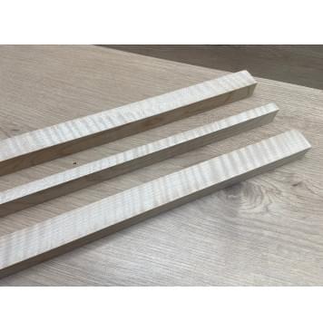 Клён Белый Явор, Волнистый заготовка грифа для безголовой гитары Радиал АА Волна ААА 25х(29-12.5-29)х625 мм, из 3х частей-6