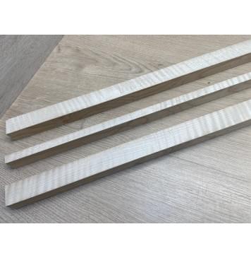 Клён Белый Явор, Волнистый заготовка грифа для безголовой гитары Радиал АА Волна ААА 25х(29-12.5-29)х625 мм, из 3х частей-10