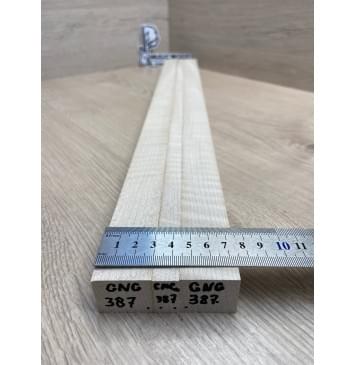 Клён Белый Явор, Волнистый заготовка грифа для безголовой гитары Радиал АА Волна ААА 25х(29-12.5-29)х625 мм, из 3х частей-8