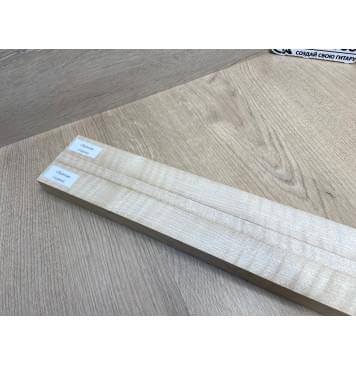 Клён Белый Явор, Волнистый заготовка грифа для безголовой гитары Радиал АА Волна ААА 25х(29-12.5-29)х625 мм, из 3х частей-13