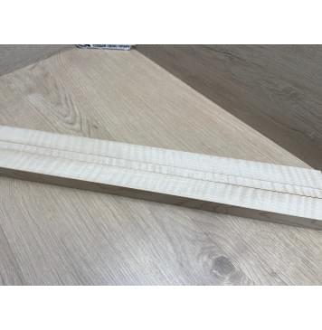 Клён Белый Явор, Волнистый заготовка грифа для безголовой гитары Радиал АА Волна ААА 25х(29-12.5-29)х625 мм, из 3х частей-11