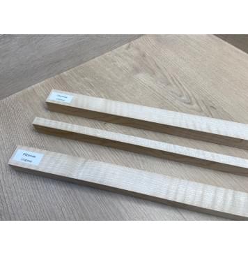 Клён Белый Явор, Волнистый заготовка грифа для безголовой гитары Радиал АА Волна ААА 25х(29-12.5-29)х625 мм, из 3х частей-16