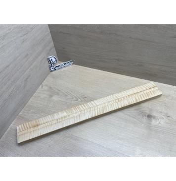 Клён Белый Явор, Волнистый заготовка грифа для безголовой гитары Радиал АА Волна ААА 25х(29-12.5-29)х625 мм, из 3х частей-0