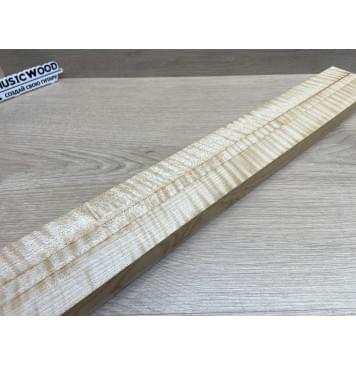 Клён Белый Явор, Волнистый заготовка грифа для безголовой гитары Радиал АА Волна ААА 25х(29-12.5-29)х625 мм, из 3х частей-18