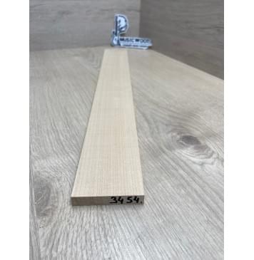 Клён Белый заготовка накладки для электрогитары Радиал А 10х65-59х530 мм-3