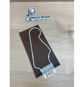 Венге заготовка накладки на головку грифа Радиал АА 4х100х205 мм-0