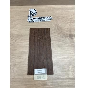 Венге заготовка накладки на головку грифа Радиал АА 4х100х205 мм-2