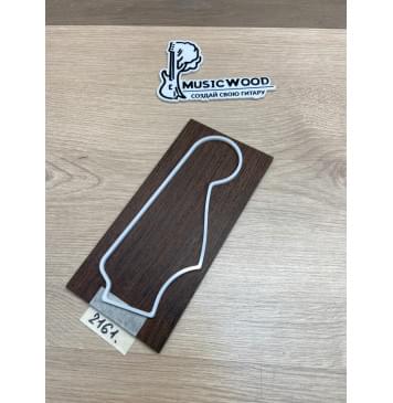 Венге заготовка накладки на головку грифа Радиал ААА 4х100х205 мм-0