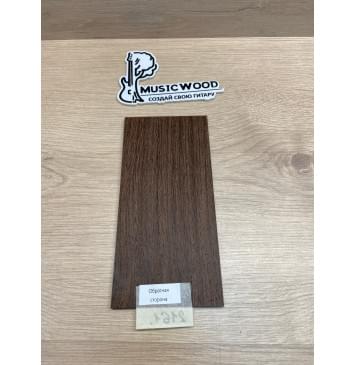 Венге заготовка накладки на головку грифа Радиал ААА 4х100х205 мм-1