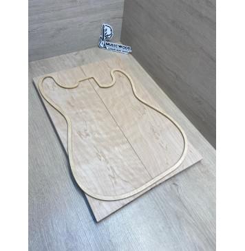 Клён Белый заготовка на топ Смешанный АА 18х163х485 мм - 2 шт. (книжкой)-0