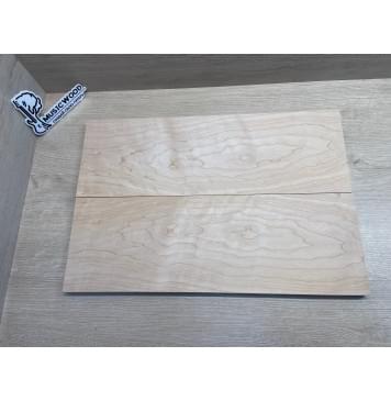 Клён Белый заготовка на топ Тангент ААА 18х162х475 мм - 2 шт. (книжкой)-0