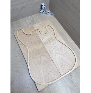 Клён Белый заготовка на топ Смешанный ААА 19х162х460 мм - 2 шт. (книжкой)-0