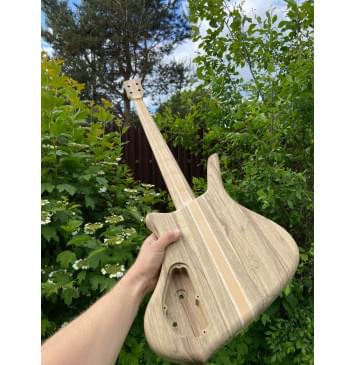 Фрезеровка гитары со сквозным грифом-0