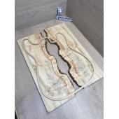 Клён Американский Каповый заготовка на топ под заливку Смешанный ААА Кап АА 12х360х490 мм (2 шт)