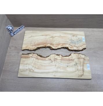 Клён Американский Каповый заготовка на топ под заливку Смешанный ААА Кап АА 12х360х490 мм (2 шт)-5