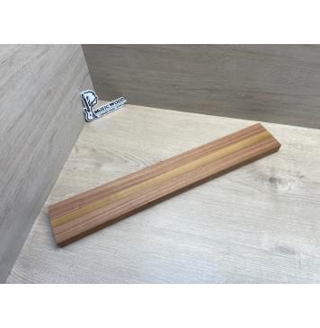 Сапели/Клён Печёный 180 гр/Сапели заготовка для переклеенного грифа безголовой гитары Радиал АА 28х(34,5-20-34,5)х590 мм (из 3х частей)-0