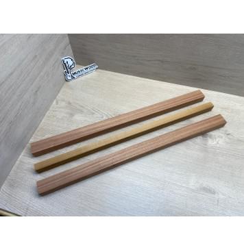 Сапели/Клён Печёный 180 гр/Сапели заготовка для переклеенного грифа безголовой гитары Радиал АА 28х(34,5-20-34,5)х590 мм (из 3х частей)-4