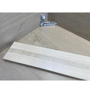 Клён Белый/Клён Белый Явор, Волнистый/Клён Белый заготовка грифа для электрогитары Радиал АА Волна АА 23х(48-26-48)х715 мм - из 3х частей-2