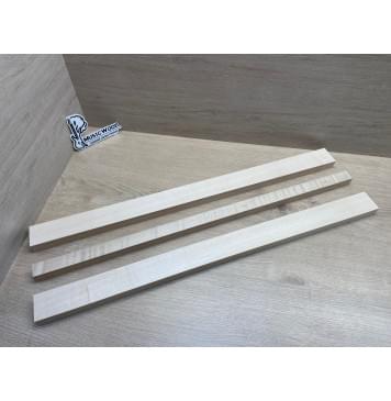 Клён Белый/Клён Белый Явор, Волнистый/Клён Белый заготовка грифа для электрогитары Радиал АА Волна АА 23х(48-26-48)х715 мм - из 3х частей-3